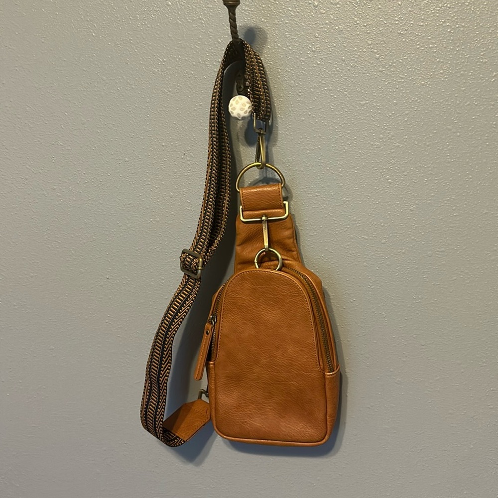 Anthropologie Crossbody Leather Bag